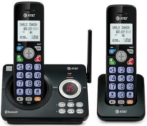 AT&T DECT 6.0 Cordless Phone, 2-Handset, Bluetooth Connect to Cell- DL72279